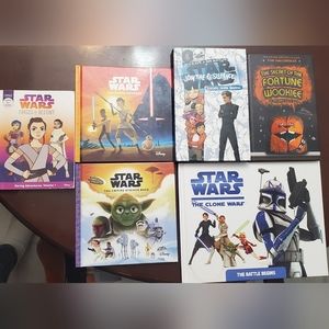 : 6 STAR WARS Kids Books  children graphic illustrated books jedi wookiee